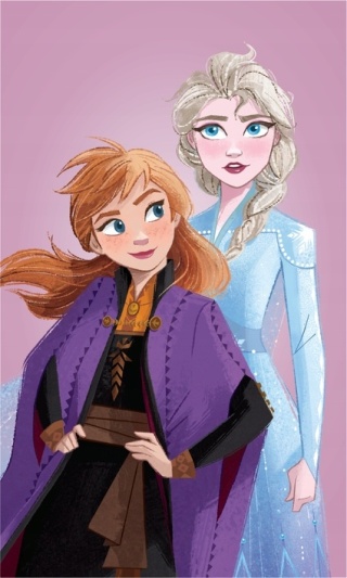Ręcznik do rąk i twarzy przedszkola Kraina Lodu Frozen Anna Elza 30X50