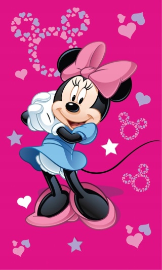 Ręcznik do rąk i twarzy przedszkola MYSZKA MINNIE 30X50