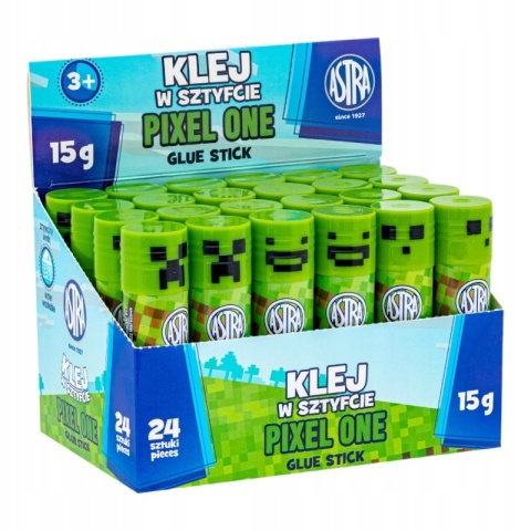 Klej w sztyfcie Astra PVP pixel One dla fanów minecraft 15 g Klej w sztyfcie Astra PVP pixel One dla fanów minecraft 15 g