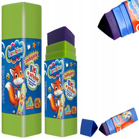 Klej w sztyfcie Bambino 12g fioletowy znikający