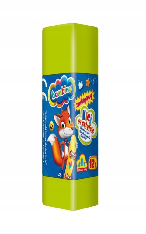 Klej w sztyfcie Bambino 12g fioletowy znikający