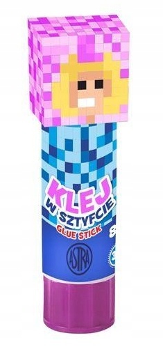 Klej w sztyfcie dla fana minecraft pixel ASTRA 8g