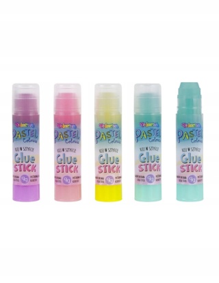 Klej w sztyfcie do papieru wykręcany COLORINO 9g pastel