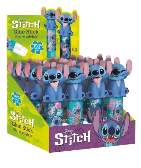 Klej w sztyfcie szkolny z główką figurką Stitch Stich 8g