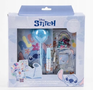 Lilo i Stitch sekretny pamiętnik długopis naklejki cekiny gumka