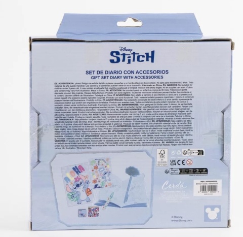 Lilo i Stitch sekretny pamiętnik długopis naklejki cekiny gumka
