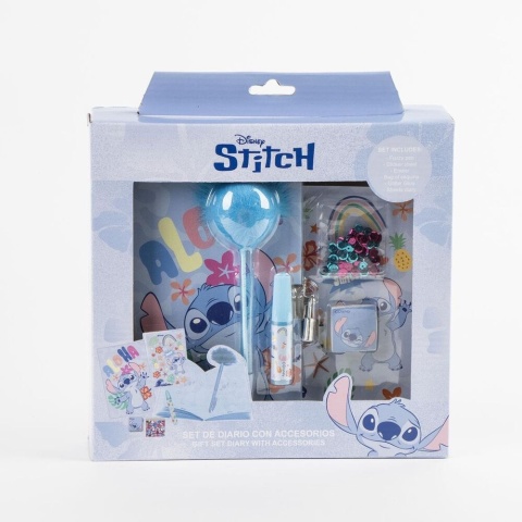 Lilo i Stitch sekretny pamiętnik długopis naklejki cekiny gumka