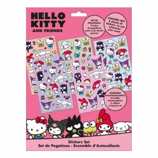 Naklejki zestaw naklejek nalepki kotki Hello Kitty Kuromi My melody