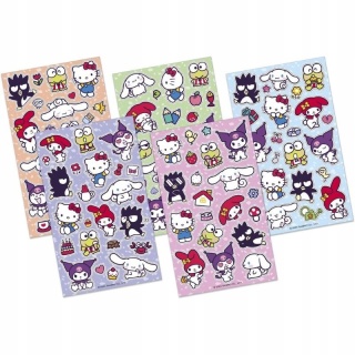 Naklejki zestaw naklejek nalepki kotki Hello Kitty Kuromi My melody