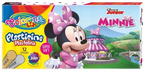 Plastelina 12 kolorów COLORINO MYSZKA MINNIE