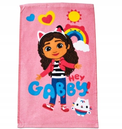 Ręcznik do rąk i twarzy przedszkola KOCI DOMEK GABI 30X50