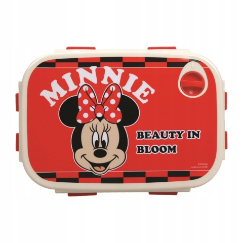 ŚNIADANIÓWKA lunchbox chlebak zamykana z 4 stron uszczelka Myszka Minnie