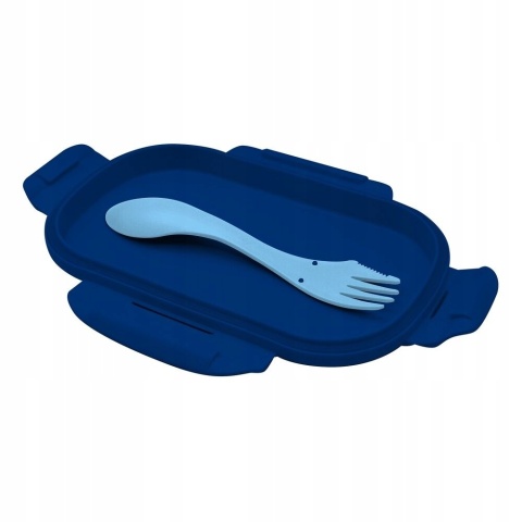 ŚNIADANIÓWKA lunchbox dwukomorowa + sztućce widelec Spidey Spiderman