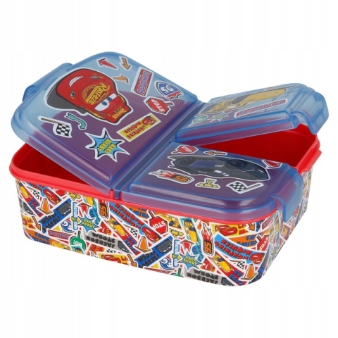 ŚNIADANIÓWKA trzykomorowa lunch box AUTA CARS