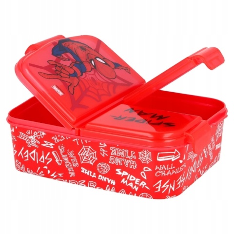 ŚNIADANIÓWKA trzykomorowa lunch box SPIDERMAN