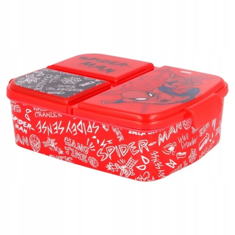 ŚNIADANIÓWKA trzykomorowa lunch box SPIDERMAN