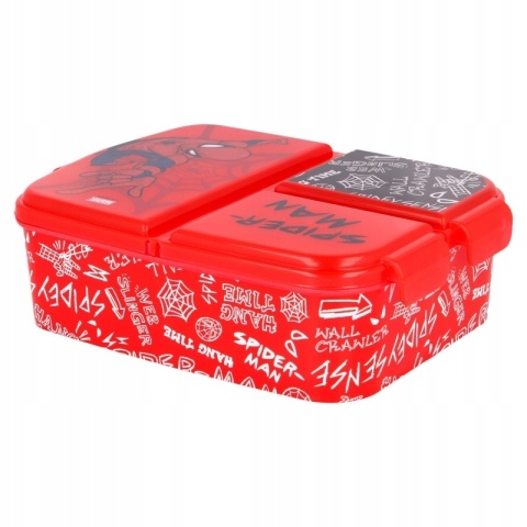 ŚNIADANIÓWKA trzykomorowa lunch box SPIDERMAN