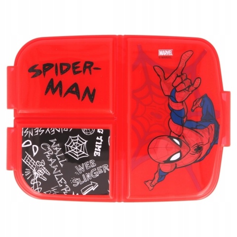 ŚNIADANIÓWKA trzykomorowa lunch box SPIDERMAN