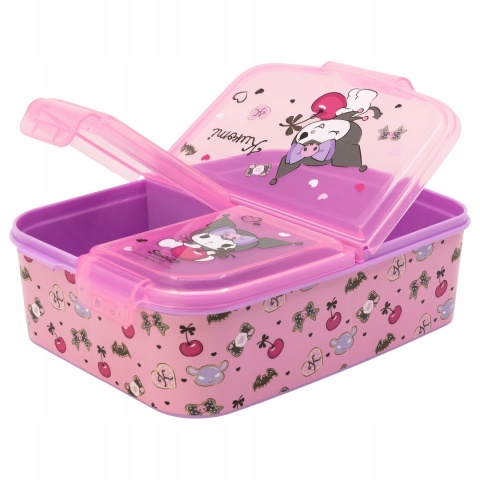 ŚNIADANIÓWKA trzykomorowa z przegródkami lunch box Kuromi Hello Kitty
