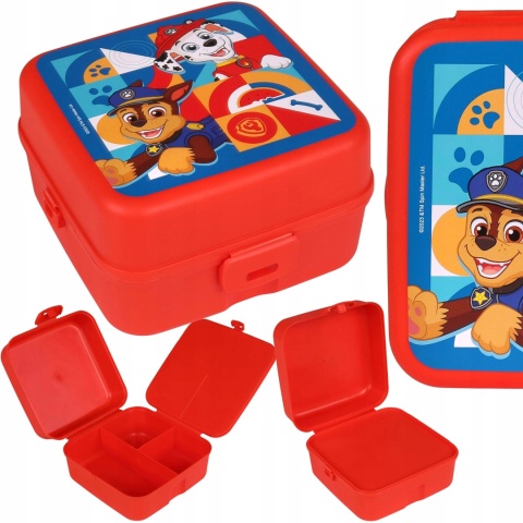 Śniadaniówka chlebak LUNCH BOX trzykomorowa dzielona Psi Patrol