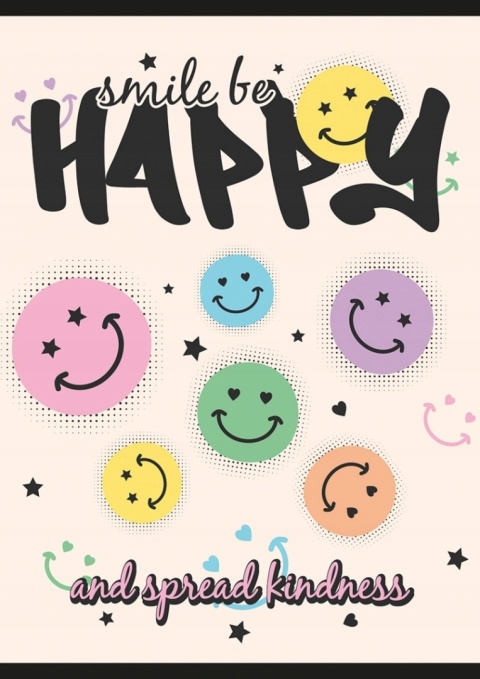 Zeszyt A4 w kratkę 32 Happy Auto Hippie Trippy 3 szt