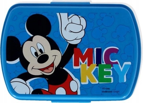 Bidon aluminiowy 500ml + śniadaniówka w pudełku Myszka Miki Mickey