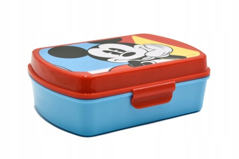 Bidon aluminiowy 500ml + śniadaniówka w pudełku Myszka Miki Mickey