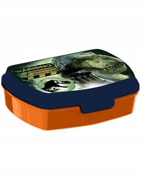 Bidon aluminiowy 500ml + śniadaniówka w pudełku dinozaury Park Jurajski