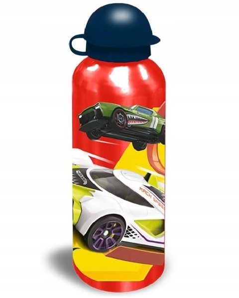Bidon aluminiowy z ustnikiem HOT WHEELS dinozaury 500ml