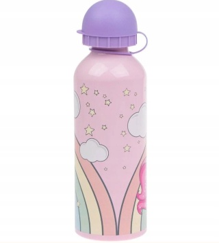 Bidon aluminiowy z ustnikiem UNICORN jednorożec tęcza 500ml