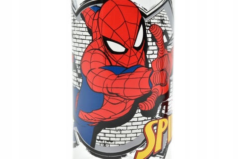 Bidon butelka na wodę ze słomką i paskiem Tritan Spiderman