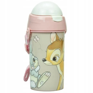 Bidon kubek ze słomką Bambi Disney Classic pasek