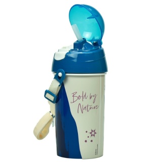 Bidon kubek ze słomką z paskiem KRAINA LODU FROZEN pasek 500ML