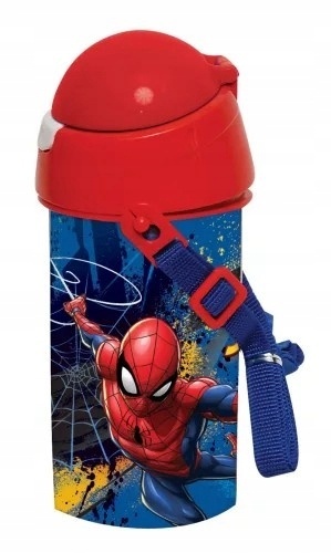 Bidon kubek ze słomką z paskiem SPIDERMAN pasek 500ML