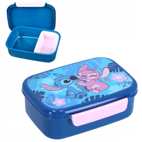 Bidon na wodę 500ml + śniadaniówka z przegródkami Stich Andzia Stitch