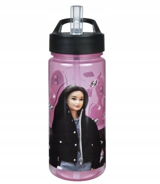 Bidon na wodę kubek ze słomką ustnikiem Barbie 500ml