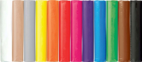 Plastelina 12 intensywnych kolorów BeBe Friends Interdruk