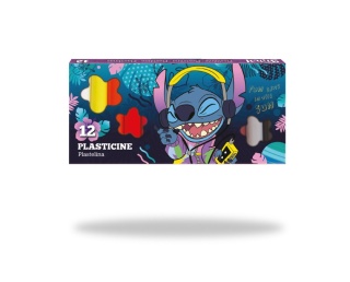 Plastelina okrągła 12 kolorów Lilo I Stitch Stich