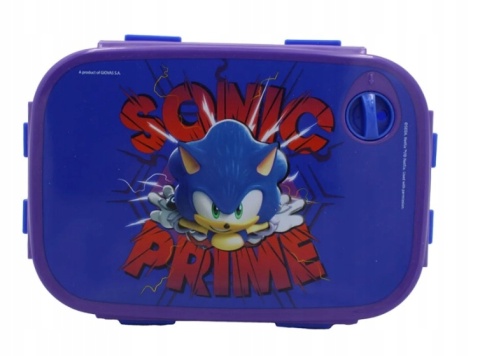 ŚNIADANIÓWKA lunchbox chlebak zamykana z 4 stron SONIC Sonik jeż
