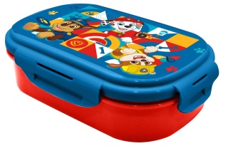 ŚNIADANIÓWKA lunchbox dwukomorowa + sztućce widelec PSI PATROL