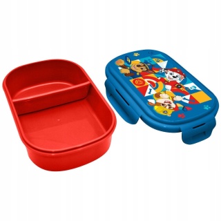 ŚNIADANIÓWKA lunchbox dwukomorowa + sztućce widelec PSI PATROL
