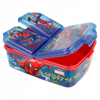 ŚNIADANIÓWKA z przegródkami trzykomorowa lunch box SPIDERMAN