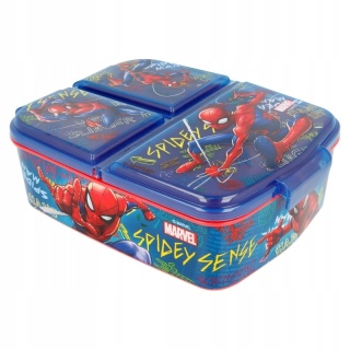 ŚNIADANIÓWKA z przegródkami trzykomorowa lunch box SPIDERMAN