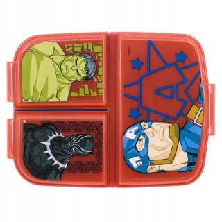 ŚNIADANIÓWKA trzykomorowa lunchbox AVENGERS HULK