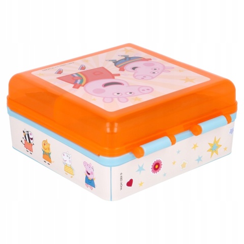 Śniadaniówka trzykomorowa lunch box PEPPA PIG