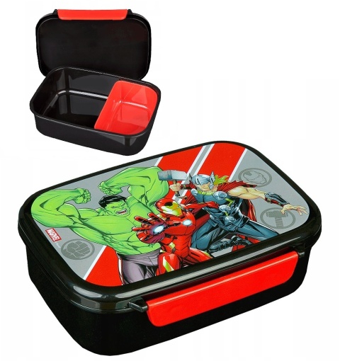 Śniadaniówka z przegródkami chlebak lunchbox Avengers Iron Man Hulk