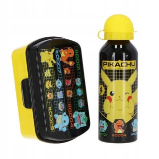 Stich bidon aluminiowy 500ml + śniadaniówka w pudełku POKEMON