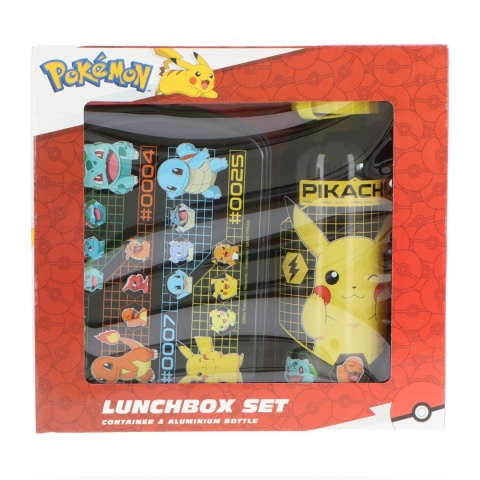 Stich bidon aluminiowy 500ml + śniadaniówka w pudełku POKEMON