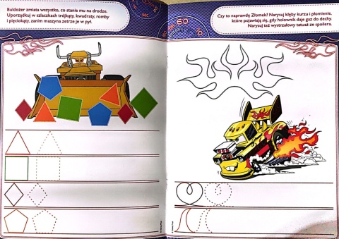 AUTA Zygzak Mcqueen ćwiczę szlaczki