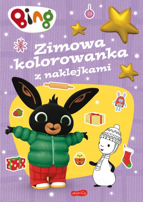BING Zimowa kolorowanka z naklejkami